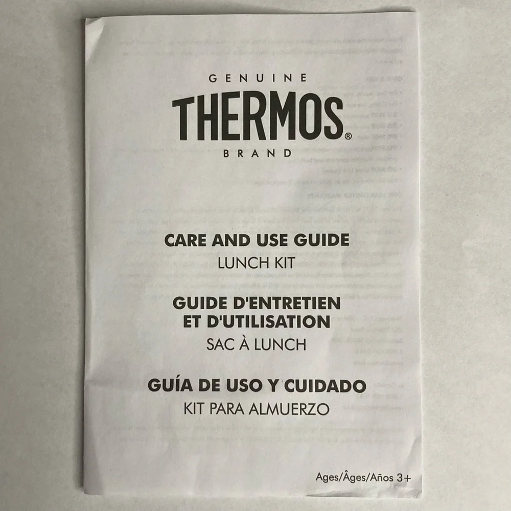 Thermos zipper ready drop